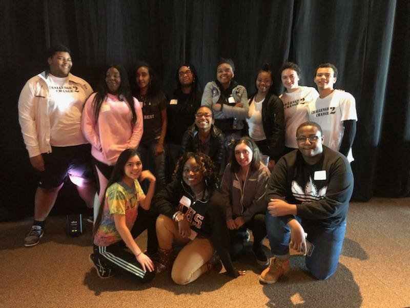 AmherstCHS's tweet photo. Very proud of our ACHS Challenge 2 Change "Change Agents" who traveled to Rochester today to participate in the Roc 2 Change student summit on race. This journey marks a two year journey in uniting the Change movements in Buffalo and Rochester. https://t.co/GI9Oxa0SGG