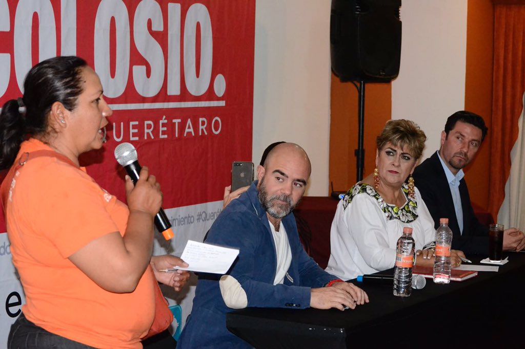 KatiaReja's tweet photo. "Que razón de ser tiene el Municipio si no tiene la capacidad de dotar Servicios Públicos de cálidad" Foro Ciudadano @FcolosioQro #ServiciosPúblicosMunicipales https://t.co/T8GtBy1z1R