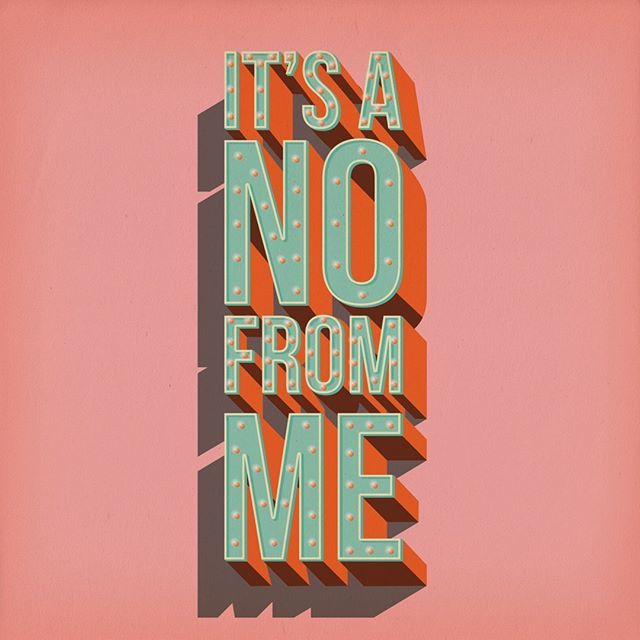 BlueLela's tweet photo. One color version of this new poster I'm working on.
They will all be available for purchase soon, both as prints and on other products :) #lettering #handlettering #illustration #poster #NO #itsanofromme #message #funny #vector #design #drawing #handty… https://t.co/i0boagtBy7 https://t.co/YtXvl11FDo