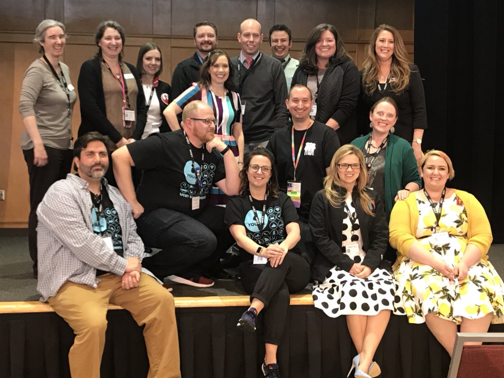 DaniKSloan's tweet photo. Tweet up, Meet up. I heart my online #PLN. Thanks for being such an amazing, challenging crew of educators, learners, and supporters. #utedchat #ucet18 #YOUcet https://t.co/hfEyYoERaP