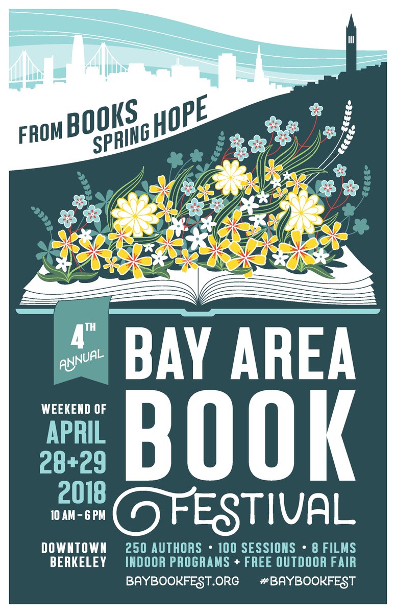 #BerkeleyCityCollege is a proud partner and venue in the #BayAreaBookFestival | April 28+29, 2018 | 10am-6pm | Downtown #Berkeley | 250 Authors | 100 Sessions | #BAMPFA Film Fest | Free Outdoor Fair | baybookfest.org | #WeAreBCC 📚