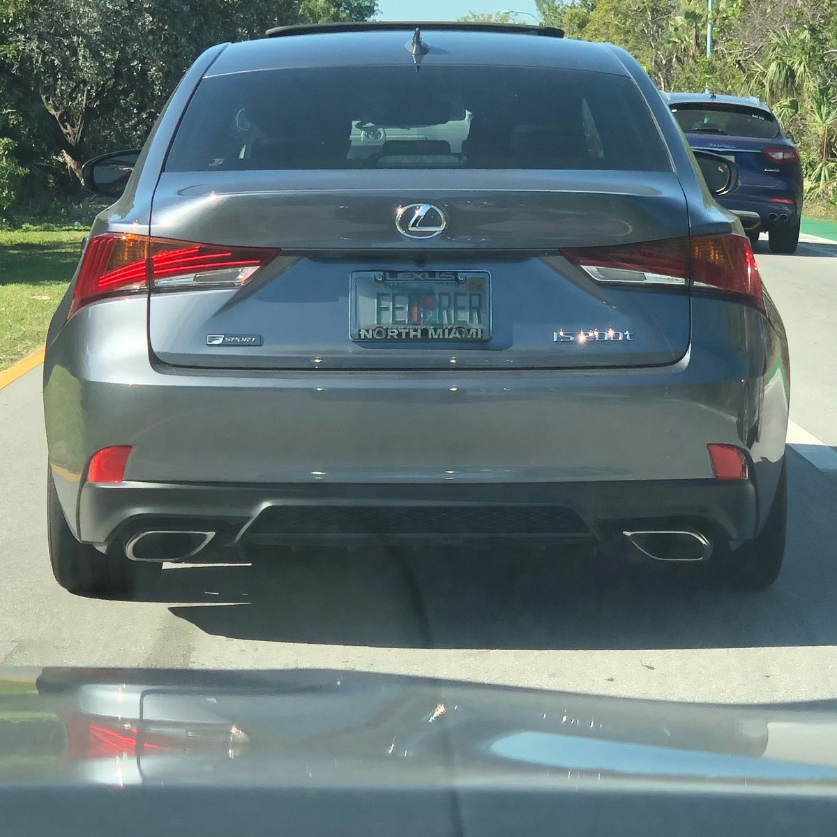 tomasberdych's tweet photo. When you go for practice and the guy's license plate tells you who is your opponent for practice!! #cool @rogerfederer https://t.co/Jp5Y2TvV8Q
