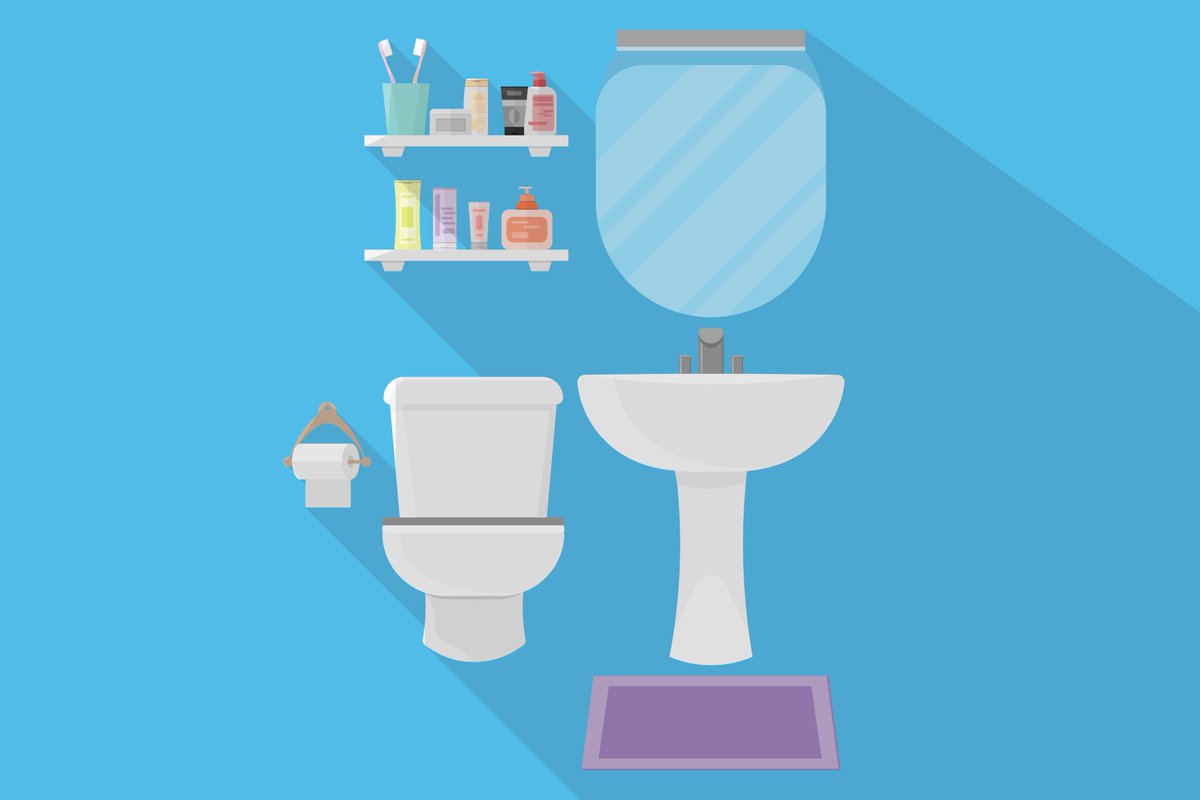 HealthplexDentl's tweet image. #DYK Airborne particles from a toilet flush can travel up to 6 feet? Keep your toothbrush a safe distance away to prevent the spread of bacteria.  #ToothbrushTips