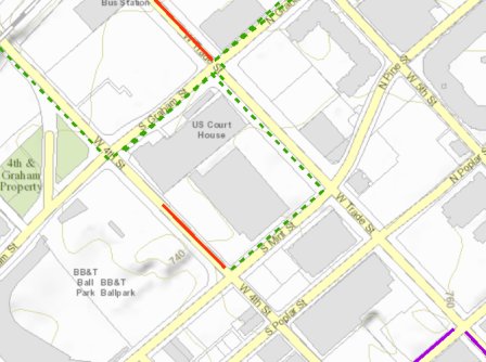#CLTtraffic ALERT:  West 4th Street between S Mint and S Graham will be closed from 4:15 to 6 p TODAY for the Feberal Courthouse Annex groundbreaking ceremony. Please seek alternate route during this time frame. <a href="/CLTgov/">City of Charlotte</a>  <a href="/CharlotteCCP/">Charlotte Coles</a> <a href="/CMPD/">CMPD News</a> <a href="/CFD_Alarm/">Charlotte Fire Comms</a> <a href="/MecklenburgEMS/">Mecklenburg EMS</a>