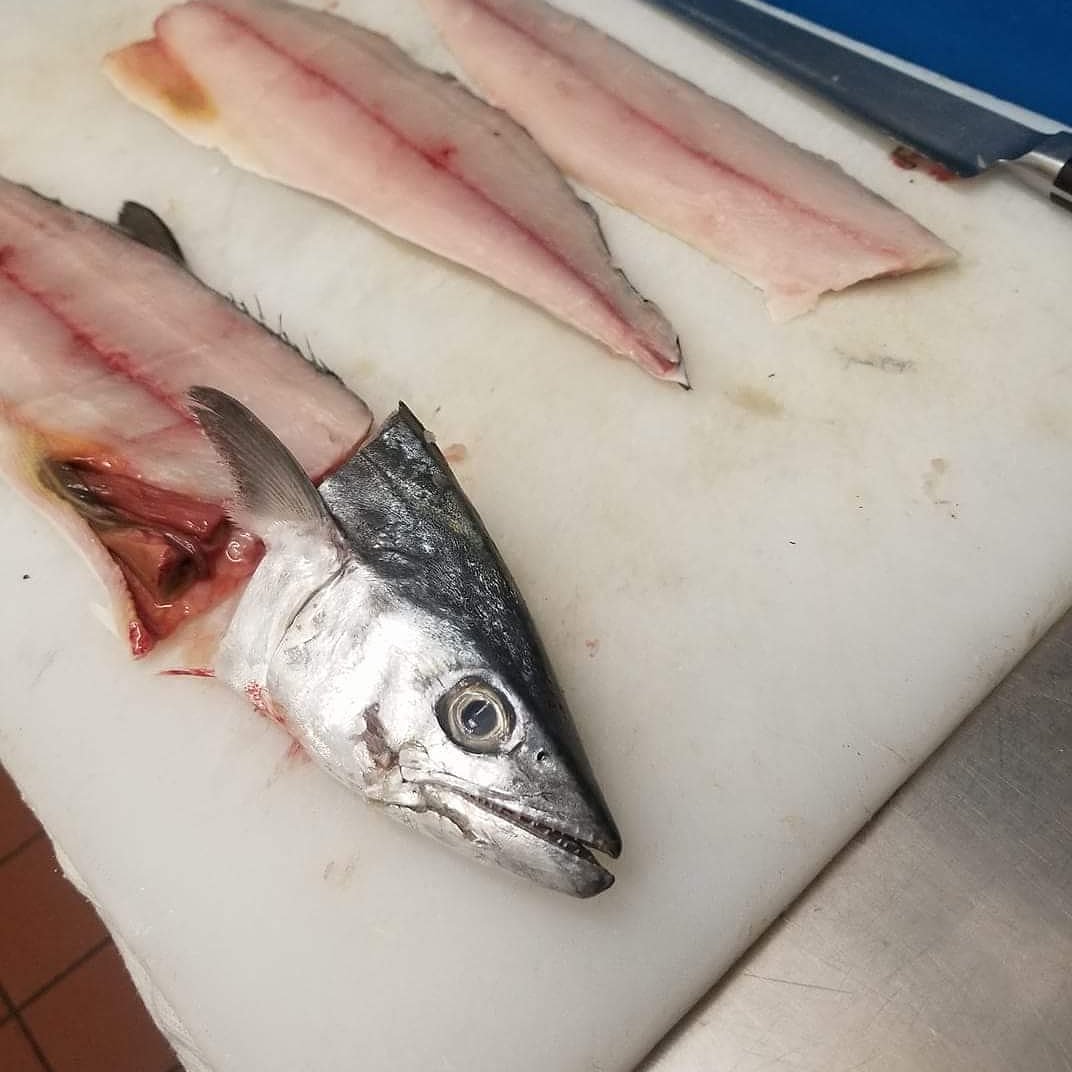 All this sunshine calls for some Spanish Mackerel Crudo #rawfish