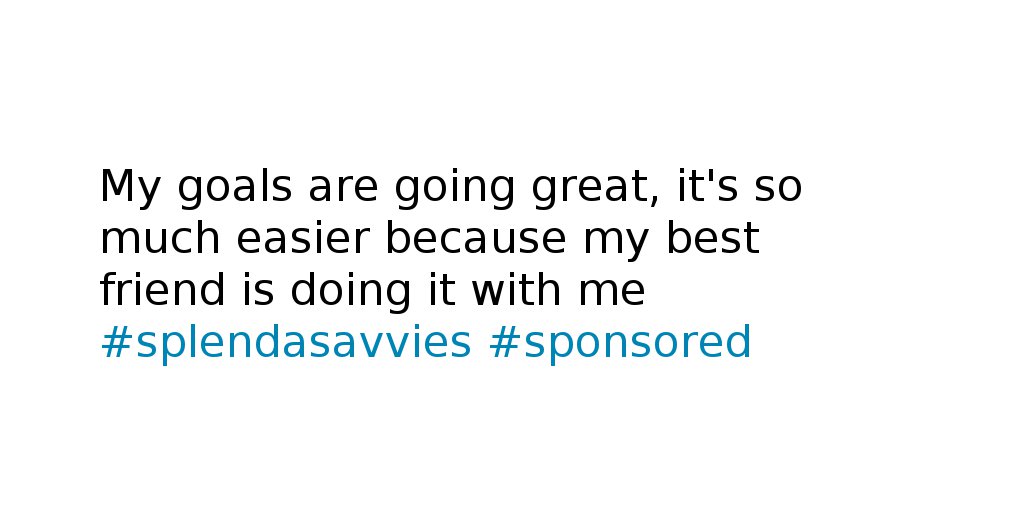 smithskylar92's tweet photo. Tell us how your 2018 goals are going. #splendasavvies #sponsored https://t.co/oCWvPhs2ic