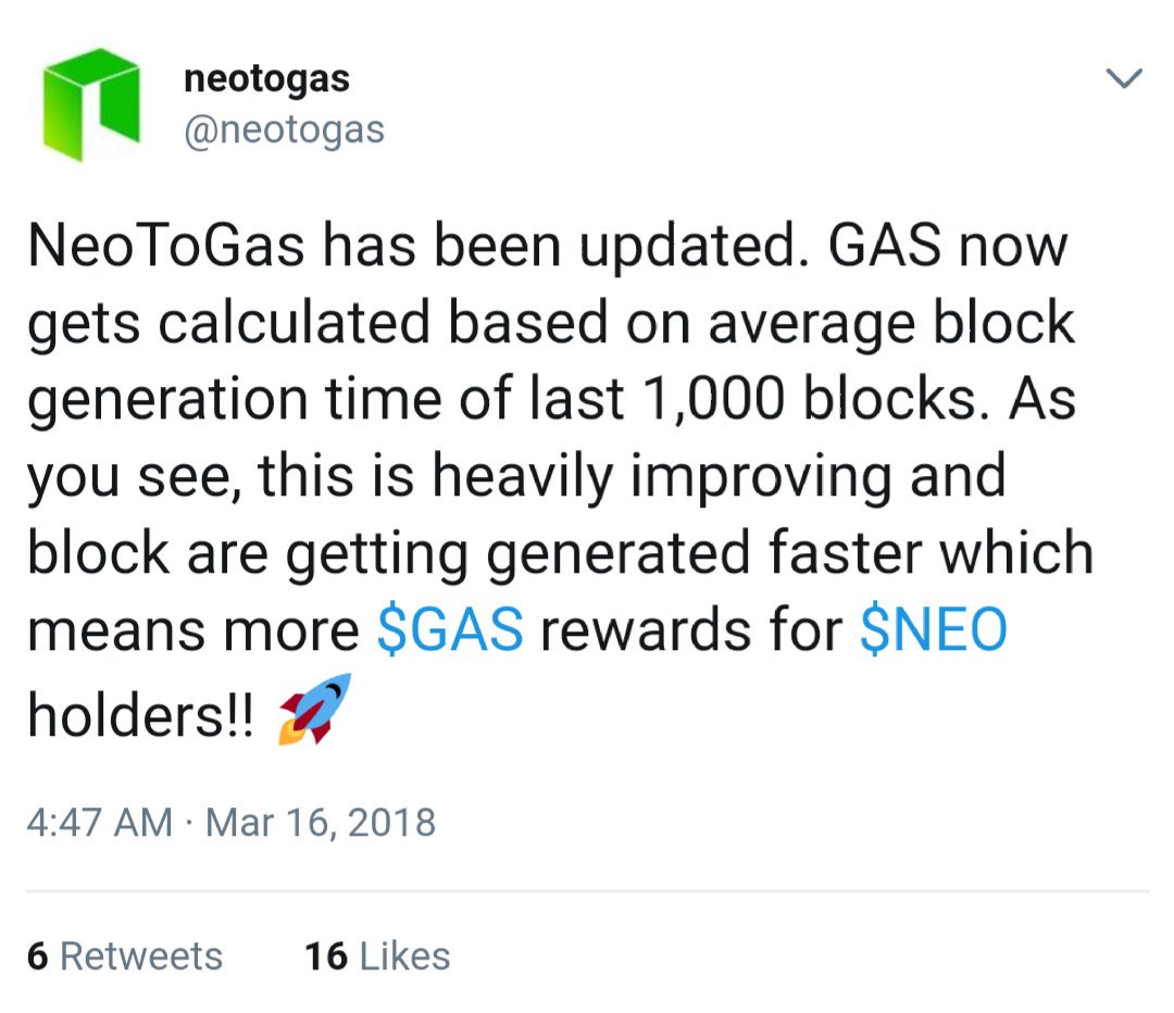 MillennialCrypt's tweet image. #Neo accounced that more #GAS will be paid out based on average block generation. Good time to buy if you can it under $70.

#HODL #Cryptocurrency #DYOR #Cryptotwitter #Cryptosignals