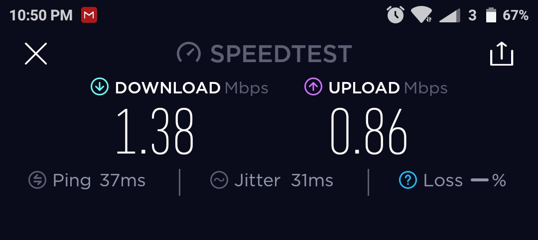 halo <a href="/FirstMediaCares/">First Media</a> 10024318 tolong cek koneksi internet saya, kenapa lemot sekali ya? sy langganan di 8mbps, tp kecepatannya hanya segini (foto terlampir) 3 minggu lalu juga saya protes hal yg sama, skrg balik gini lg. situ becandain saya apa gmn ini?!