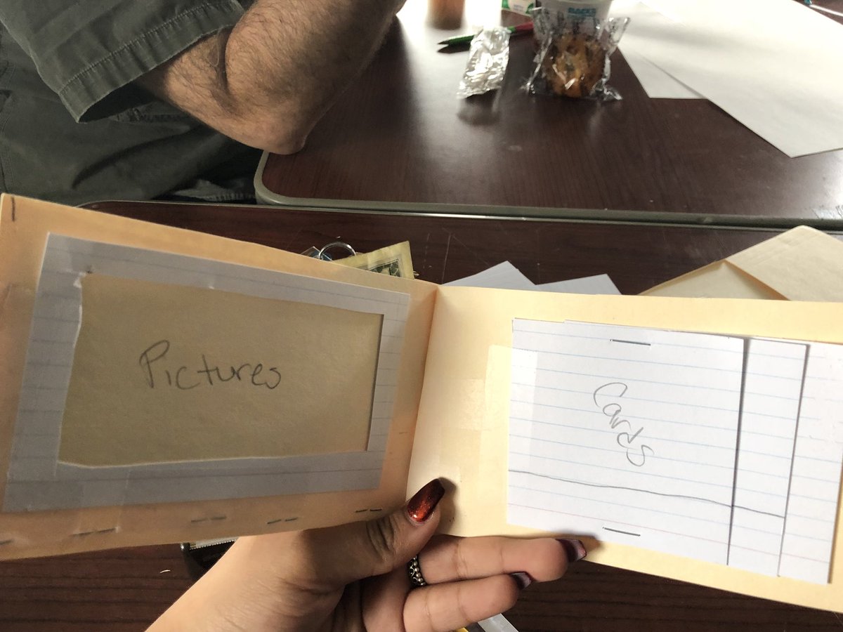 disclenbu's tweet photo. 2nd prototype of a wallet I learned that next time I need to make the pocket for money bigger and the width of the pockets for cards smaller. I need to add zippers to close the money and change pocket and add Velcro to close the wallet. #FLHMAKERS #DesignThinking https://t.co/CHxJv4g0MS
