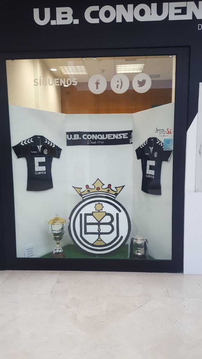 TiendaUBC's tweet photo. Tenemos nuevo escaparate en la Tienda del club por cortesía de los chicos del modulo del Alfonso VIII. Pasate por el @CCMiradorcuenca https://t.co/QLeQEbRGCV