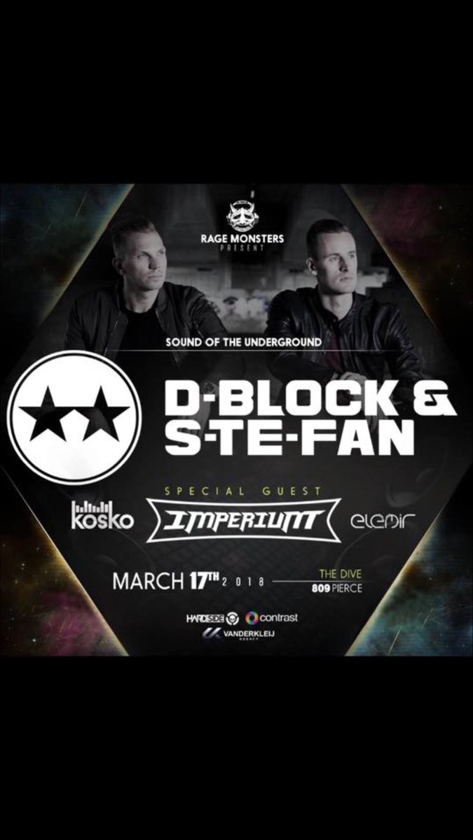 martin55532's tweet image. Don’t Miss This show 😈🔥
D-Block &amp;amp; S-Te-Fan 🤟🏼 
First time in Houston 🔥 Hardstyle Legends 💥. #dbstf    ..... This Saturday get y’all Tickets now