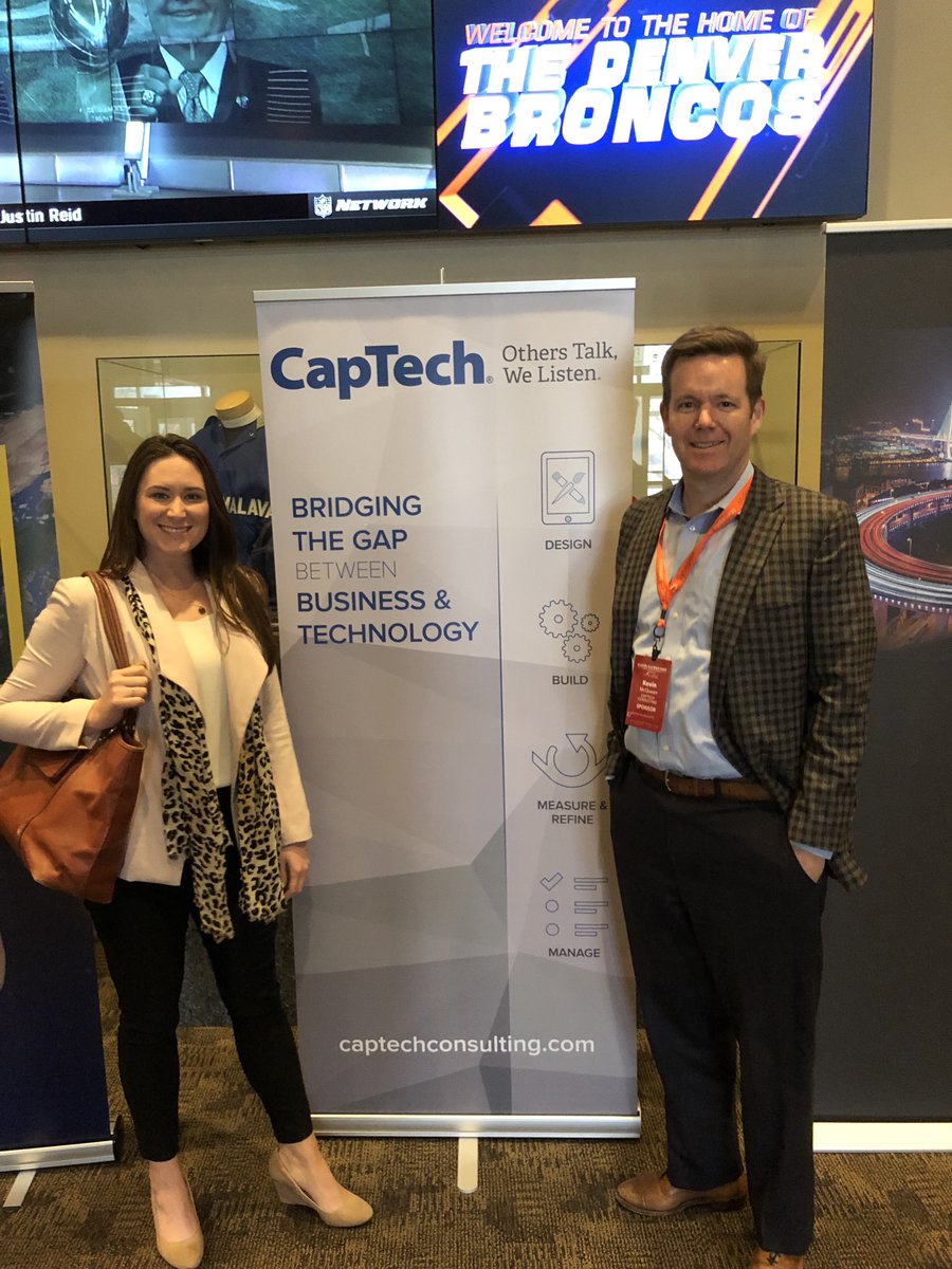 CapTech_Tweets's tweet photo. We had a great time representing CapTech at C-Level @ Mile High last night. Thank you @ColoTechAsn for such an exciting event! #CLevel2018 https://t.co/RqQscOYwMJ