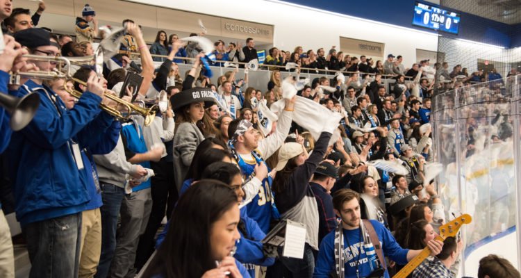 What was it like to experience the first game at the new arena? Sharon Cho '20 shares: thebiz.bentley.edu/my-first-game-…