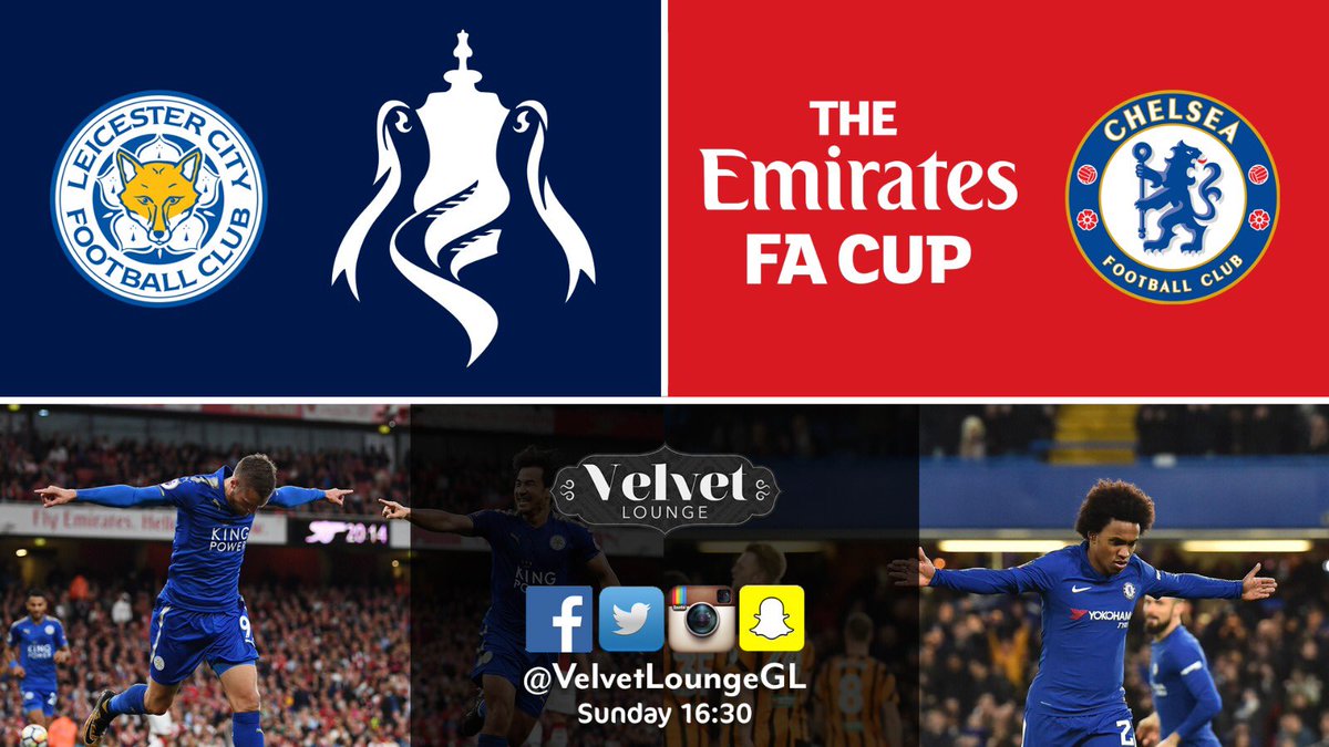 VelvetLoungeGL's tweet photo. Join us this Sunday for the game! ⚽️⚽️⚽️⚽️💨💨💨 #facup #leicestercity #chelsea #shisha #glasgow #football https://t.co/bE6SiI5HiW