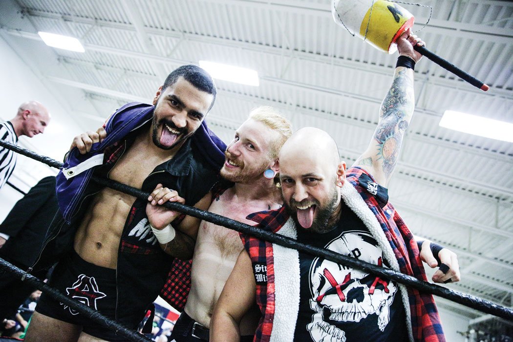 MagazineofMaine's tweet photo. Not long ago, Maine #ProWrestling looked a lot less pro. Then, a few years ago, The #MaineStatePosse became the leading edge of a small but growing cadre of Maine wrestlers who log long hours in the gym & assiduously study their craft.
๐ https://t.co/Vgh5RiaUbg
๐ท Harry Aaron https://t.co/In30ZDsBgS