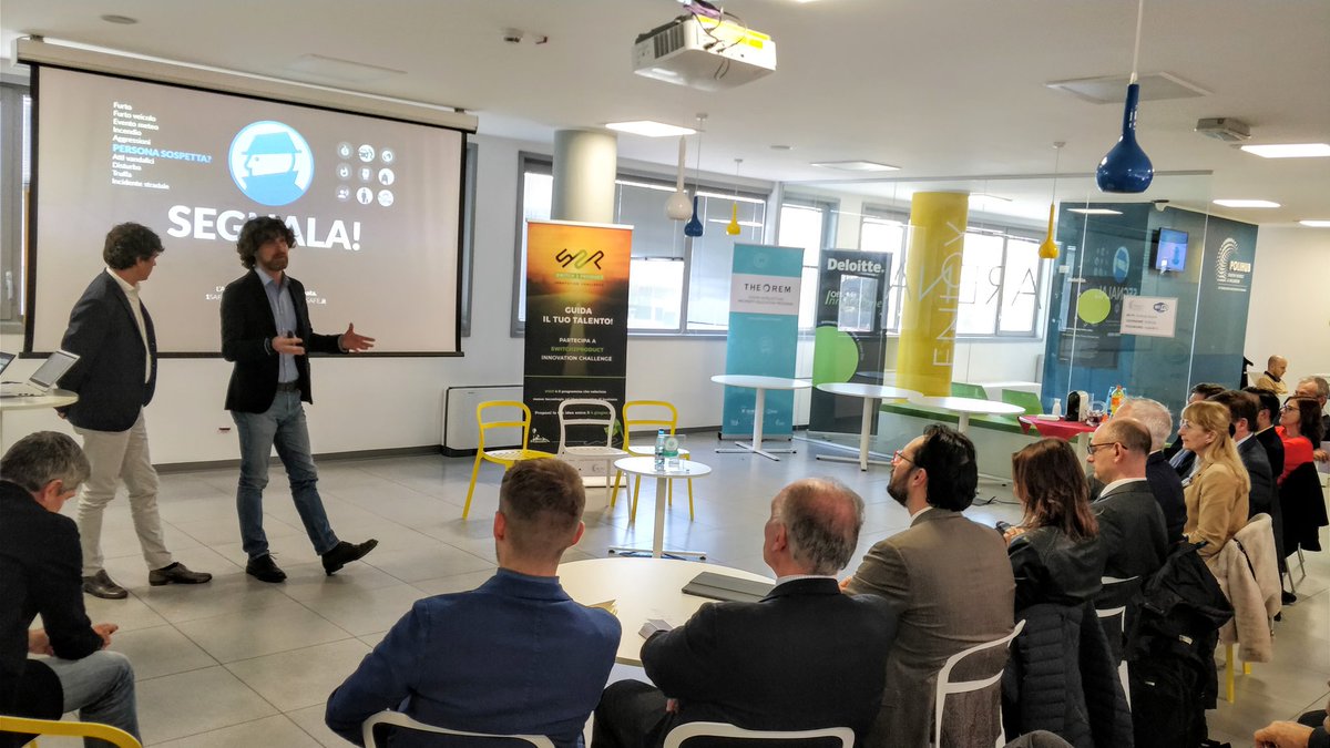 PoliHub's tweet photo. #MilanoDigitalWeek
#OpenInnovation #CorporateVentureCapital
Parte il 3° pitch dell'incontro: #1safe, l'app che ti allerta in caso di pericoli nella tua zona, grazie alle segnalazioni degli utenti https://t.co/liZE1uFEzI
