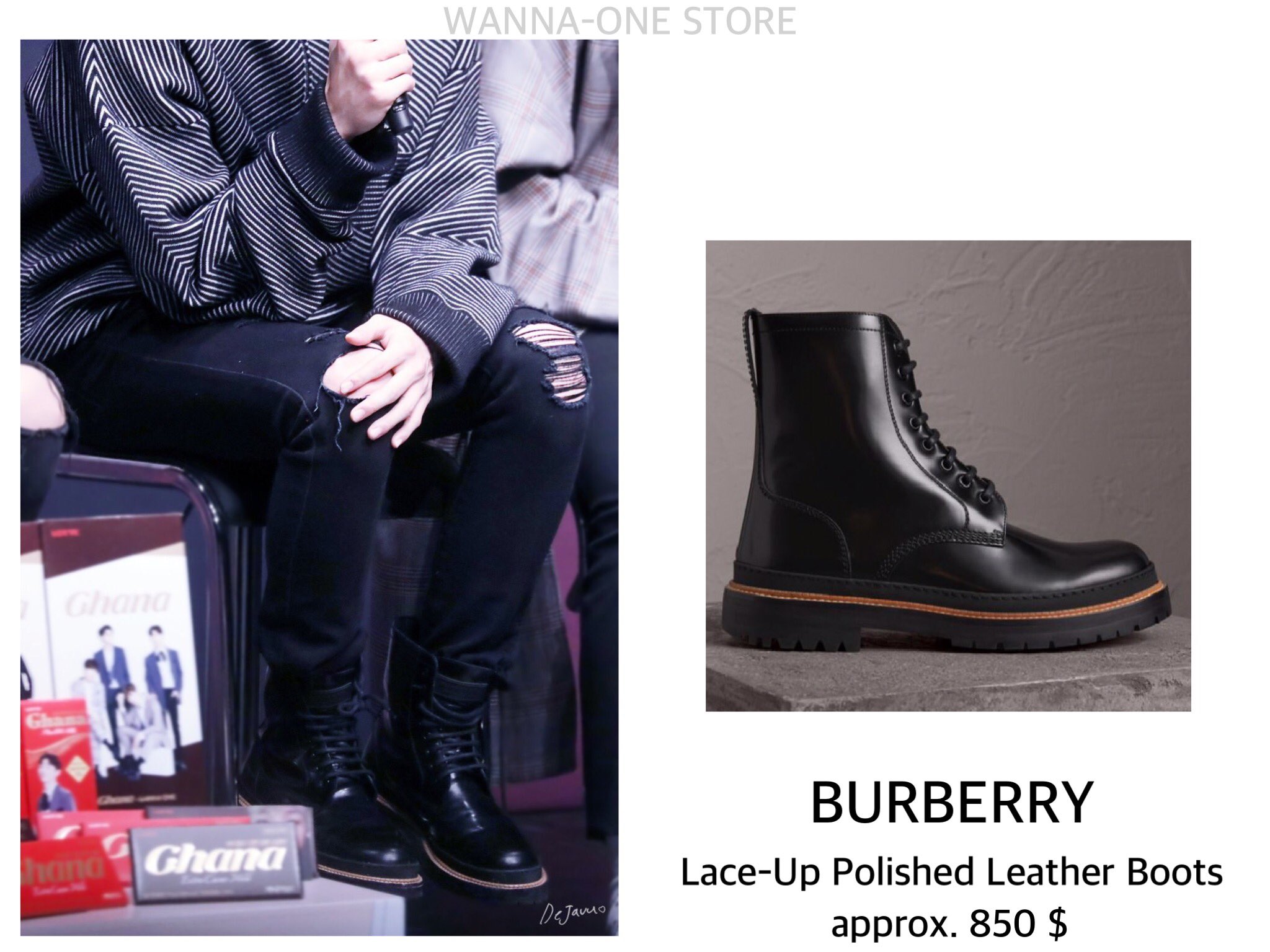 burberry lace up boots