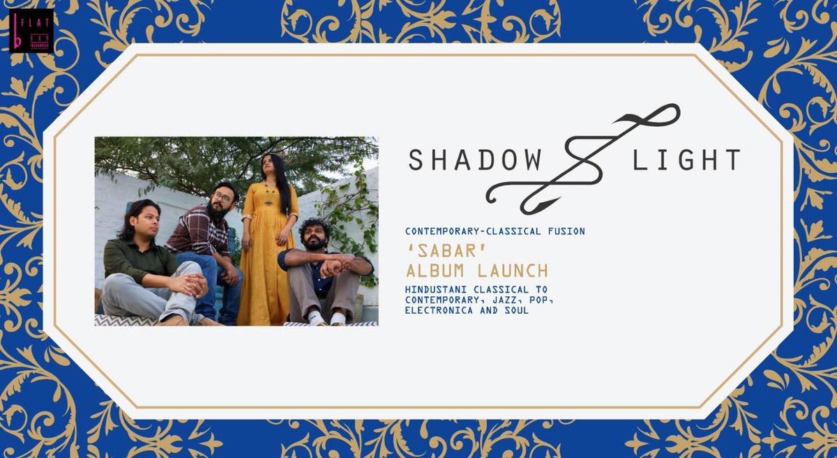 Shadow &amp; Light are from Delhi here to launch their new album Sabar. Playing tomorrow at bFLAT Indiranagar. Get your Tickets -
buff.ly/2tDz1Cy