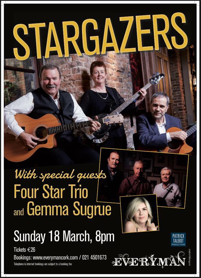 TONIGHT: Last minute slot for 'Under The Hammers' <a href="/connollysofleap/">Connolly's Of Leap</a> w/ RíRá, Cormac Lally, David Jackson &amp; more.

SUNDAY: Party crashing <a href="/Stargazers_/">Stargazers</a> with Four Star Trio and <a href="/gemma_sugrue/">Gemma Sugrue</a> at <a href="/EverymanCork/">The Everyman</a>!