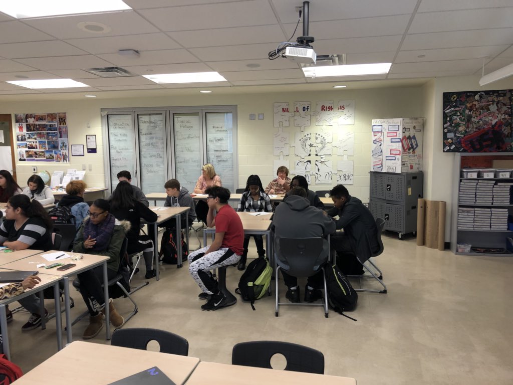 Government students finished presenting to school board members, city council members and community partners. Our students are incredibly talented! #reynproud