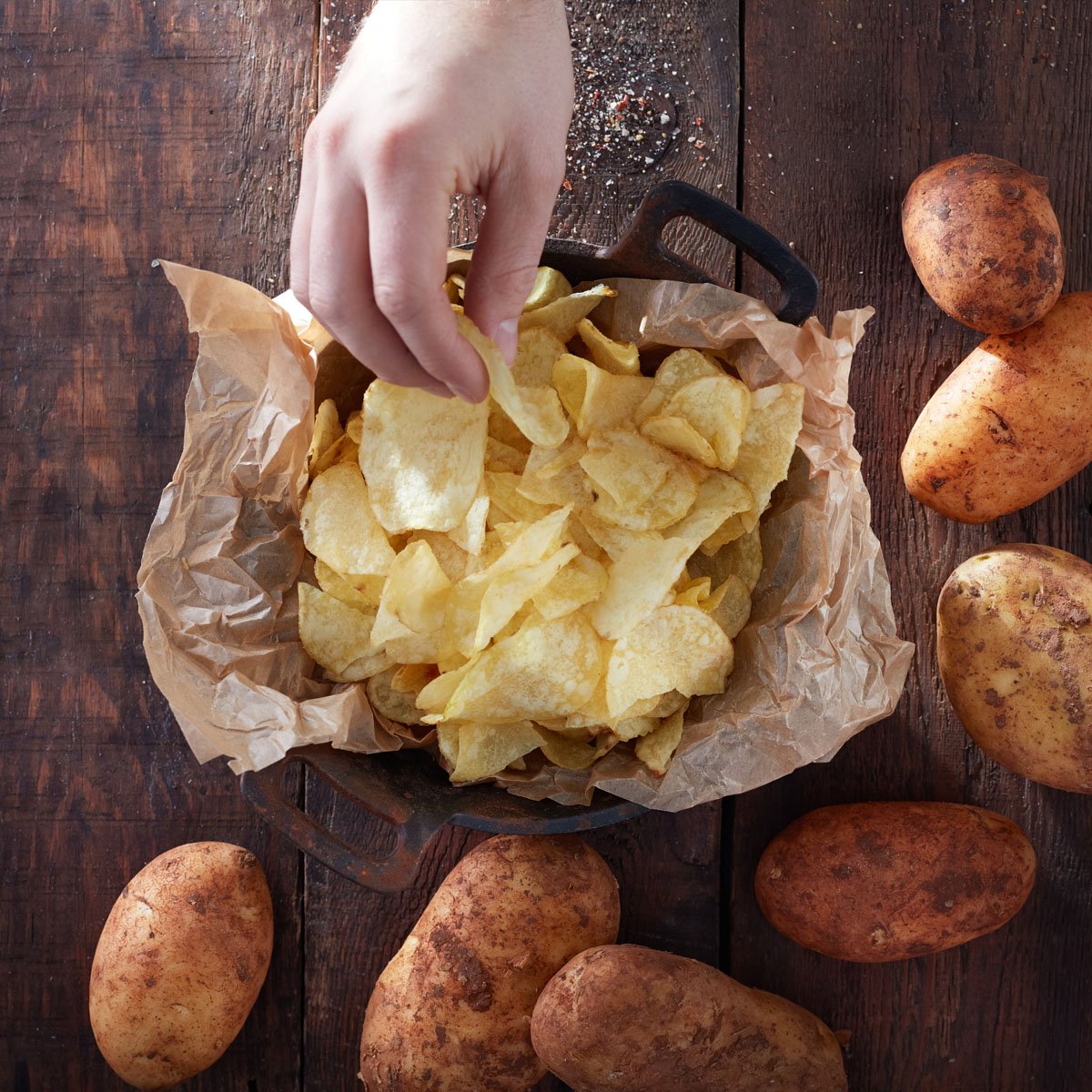 British potatoes, hand-cooked by us, hand-finished by you. #GreatBritishTaste