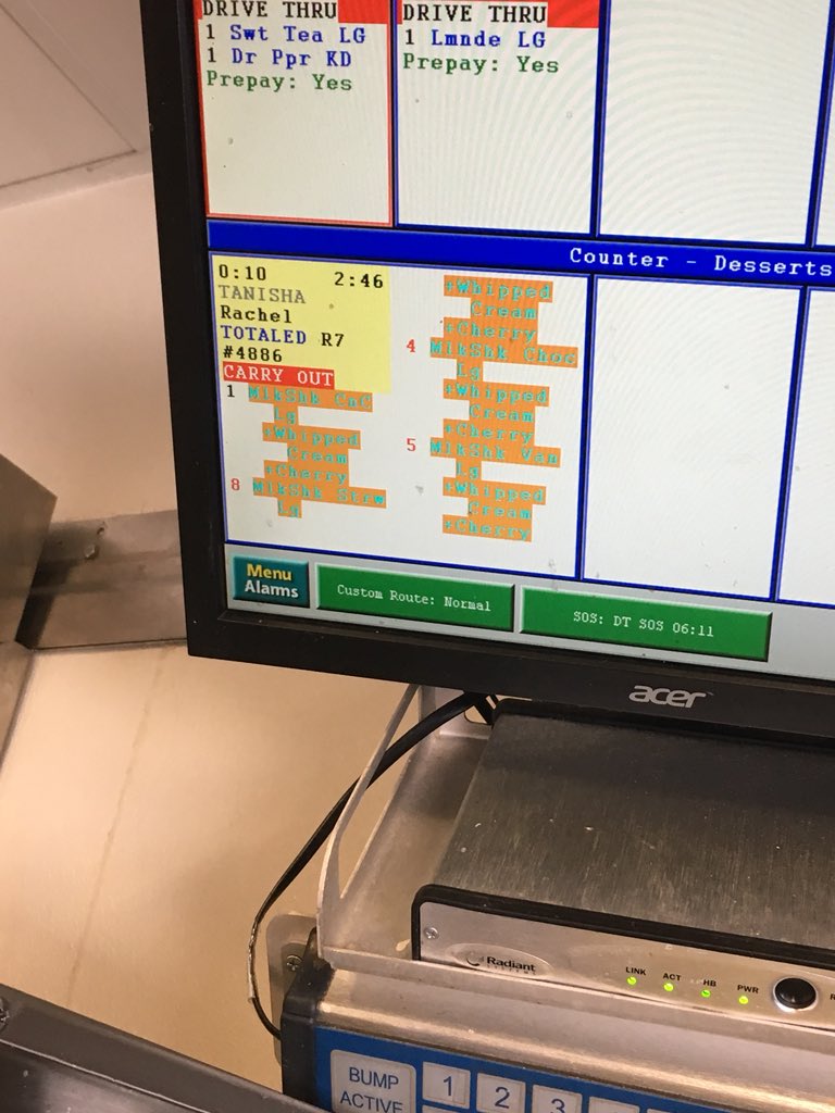 BekahWeldon's tweet photo. So thisbwonan thought it was ok to order 18 LARGE shakes yesterday. Don’t forget about drive through shakes too. 😩@cfa_confession @CfaPetPeeves @CFAPROBSSS @cfa_struggles https://t.co/DTibkYeg07