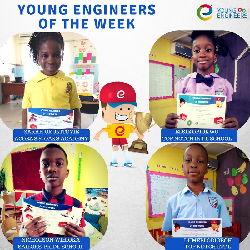 Congratulations to our students for their outstanding performance in the week. Keep up the good work and shine on.
 #YEW #Stars #STEM #YoungEngineers #Champions
#LEGO #Education #PortHarcourt #Handssonlearning