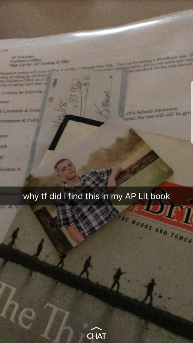 Steve2714's tweet photo. When your sister finds the senior pics you stashed in your school books #winning https://t.co/zRNe8WMWUG