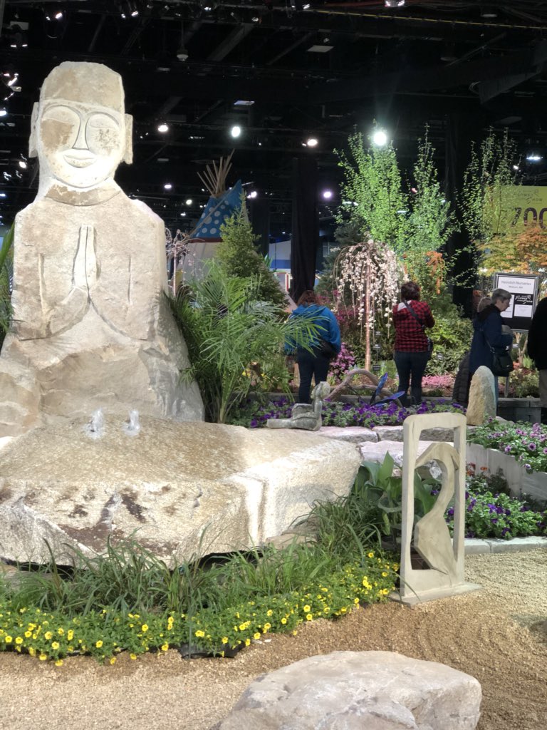 bosflowershow's tweet photo. Get your dose of zen at Joseph Gray’s Buddha! https://t.co/k6YlHOY7Up