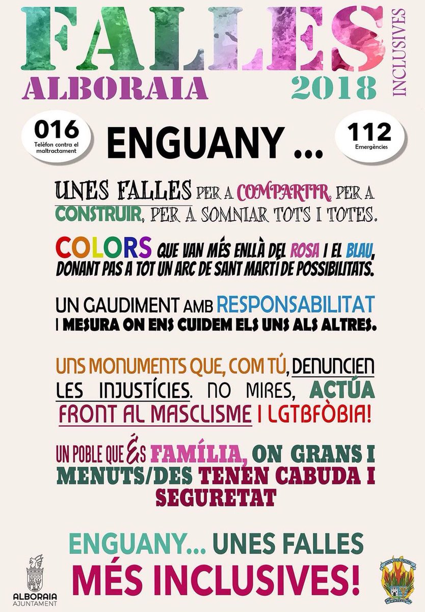 ayto_alboraya's tweet photo. @raquelaguimora @AjuntamentVLC Hola @raquelaguimora #Alboraya tiene identidad propia 😉 las fallas de Alboraya son inclusivas y el @ayto_alboraya junto con la Junta Local ha promovido acciones de concienciación sobre igualdad y respeto #BonesFalles https://t.co/eqykdFtAkB