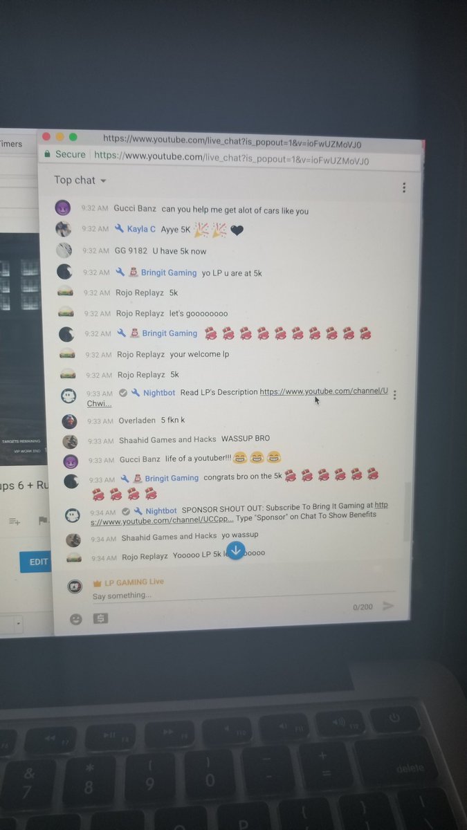 LPGAMINGLive's tweet photo. I reached 5k subscribers today and this is how my subs and sponsors treated me ❤ 

#MostValuableSubscribers #LPGamingLive #MySubsAndSubbets https://t.co/sDNoE8eZF5