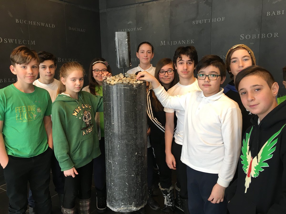 Grade 6 students organize a visit the Montreal Holocaust Museum through the Spiritual Community Animation service. <a href="/EnglishMTL/">English Montreal School Board</a> #WeAreEnglishMtl #EMSBsca