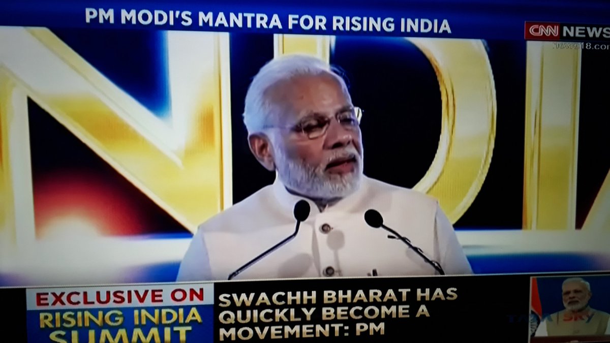 PM Modis #RisingIndiaSummit  says Rising India means, Confidence of 1.25bn also rises, keeping their Self-Respect. PM Mantras Act East,Act Fast-Look East. PMs Focus is to Boost Vikas in E.UP, Bihar, Odisha &WB.For over 30yrs,Vikas was Stalled in E.India. PM Modis Vision-NewIndia