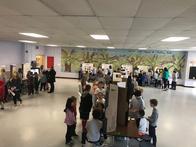 ChathamPark_ES's tweet image. 4th and 5th grade CP Scientists shared their Science Fair presentations with students and staff today.  Good luck this evening during the official competition! All are welcome to attend...presentations begin at 6:45PM. #CPPRIDE