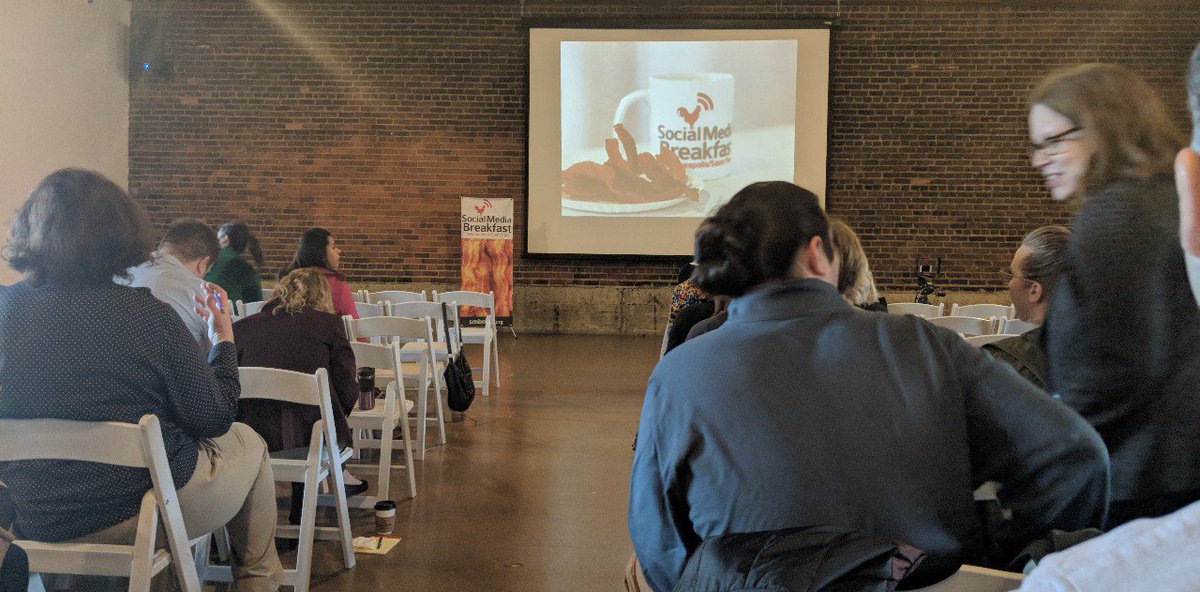 localmn's tweet photo. The @smbmsp events are all can't-miss. This morning, it was @meeterica on budget-friendly videos. with bacon of course. People even a little interested  should go to one of these. #northloop #514studios https://t.co/KLEbSZ5x0F