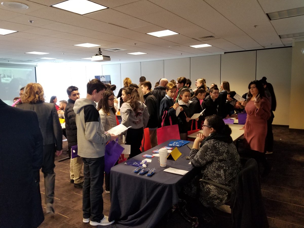 The future workers of America! Yesterday, nearly 400 7-10 graders participated in Atlantis Charter School's first-ever Career and College Exposition. Thanks to all of our presenters &amp; <a href="/UMassD_CIE/">UMass Dartmouth CIE</a> for making our event a success!