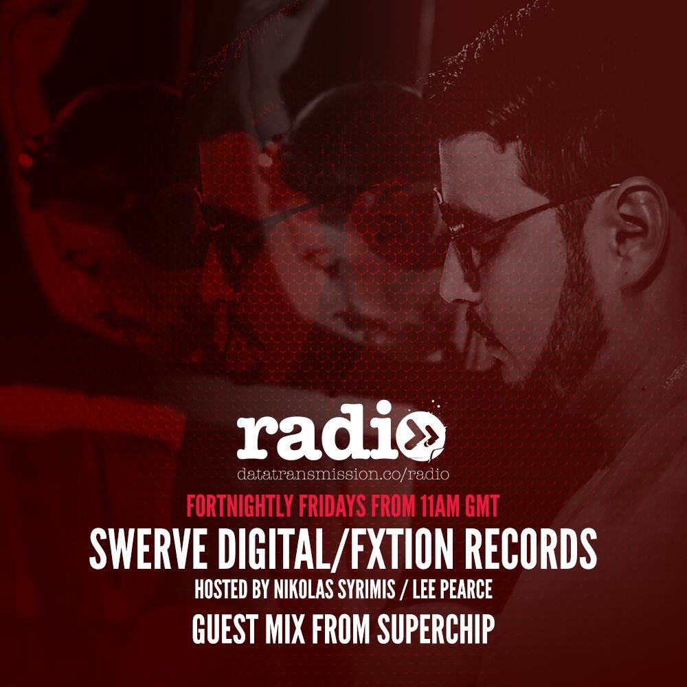 FXtionRecords's tweet photo. Tune into @Datatransradio today to listen to our latest Episode with our sister label @SwerveDigitalUK 🎶 Superchip are on Guest Mix Duties too 🎧👀 Listen Here 👉🏻 https://t.co/mSVvlX8FOZ #fxtionrecords #swervedigital https://t.co/pMQe7bhQOV