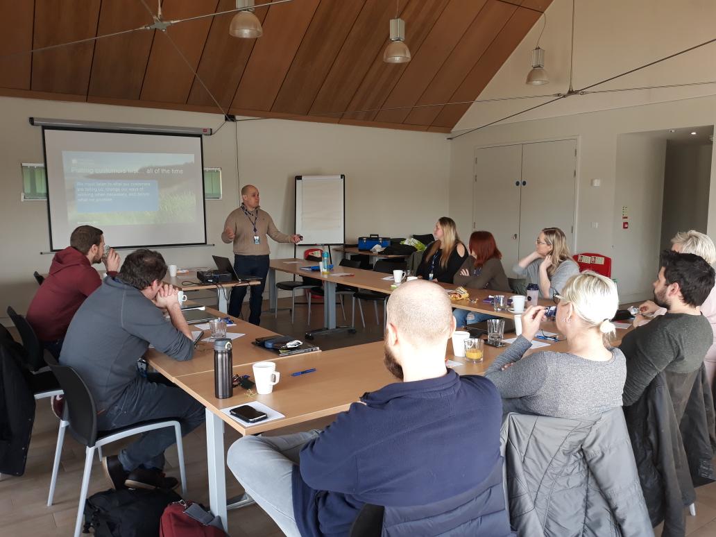 Facilitating our #innovation and  customer led success session at #Llandegfedd with our smart projects and cyber security team