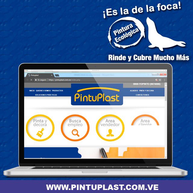 ProplasticVE's tweet photo. Si quieres conocer mas de nosotros, visítanos en nuestra página web https://t.co/5eeEWYcBDf y descubre todo lo que tenemos preparado para ti. ¡Es la de la Foca! #pintura #pinturas #pinturasproplastic #ladelafoca #color #informacion #decoracion #venezuela https://t.co/sNn2QgYPkz