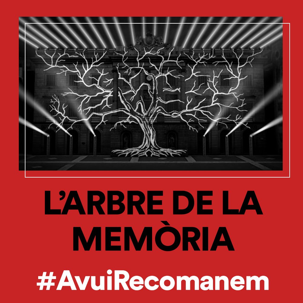 #AvuiRecomanem 'L'Arbre de la memòria', el Mapping de @xavibove per denunciar els bombardejos de #Barcelona durant la Guerra Civil. 💣💡 🗓️ 16, 17 i 18 de març 🚩 Façana de l'Ajuntament de @barcelona_cat 👉 ajuntament.barcelona.cat/programesmemor…