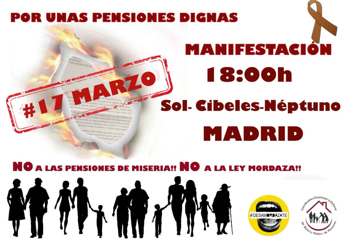 Aprendamos a conjugar verbos...

Yo lucho
Tú luchas
Él/Ella luchan
Nosotros/Nosotras luchamos
Vosotros/Vosotras lucháis
Ellos/Ellas luchan 
✊🏼💪🏼

#SumateAl17M
#17MarzoYoVoy 
#CallesRebeldes