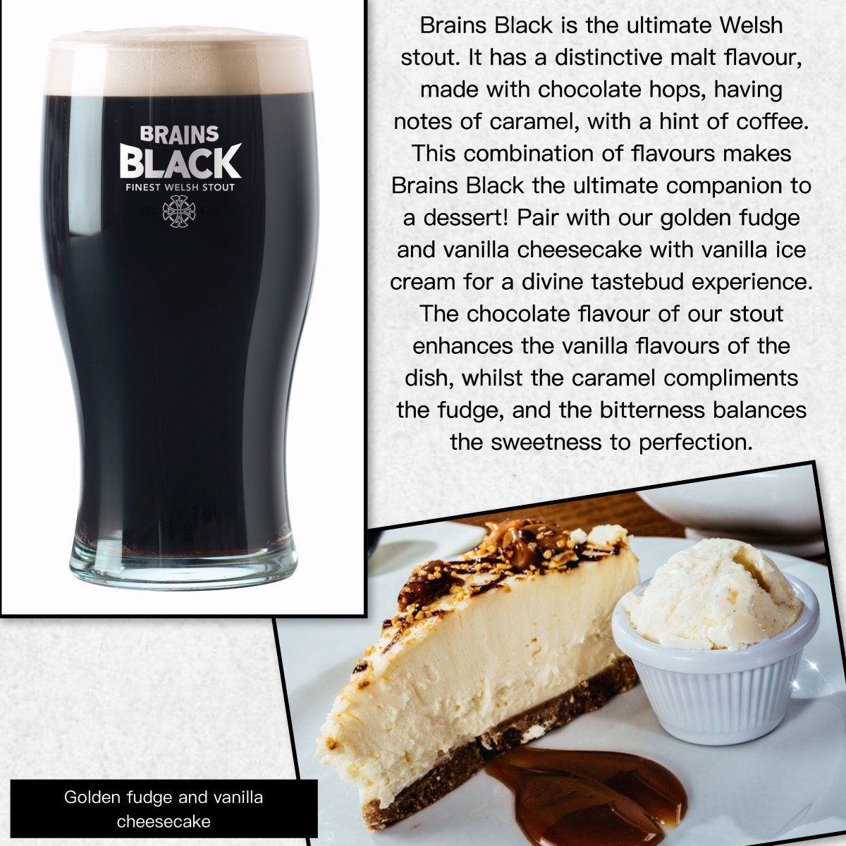 PenwigHotel's tweet photo. Take advantage of our £2/pint of Brains Black to try something new and adventurous #beerfoodpairing #beeriswhoweare https://t.co/edYMSXCtWw