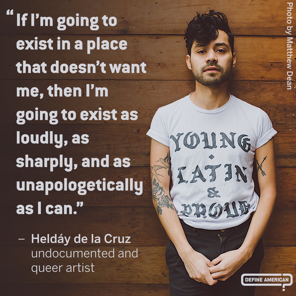 👏🏿👏🏽👏🏻 
Experience the art of Heldáy de la Cruz in the #UndocuJoy art series in #Chicago, April 20-22nd: DefineAmerican.com/filmfest