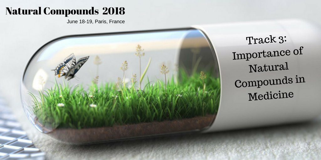 natcompound2018's tweet photo. Topic for #NaturalCompounds2018 Conference's Track 3 will be "Importance of Natural Compounds in Medicine". @Pulsusmeetings @plus91 @natcompound2018 @HolidayInnMLV https://t.co/Uzi2N3R9ja