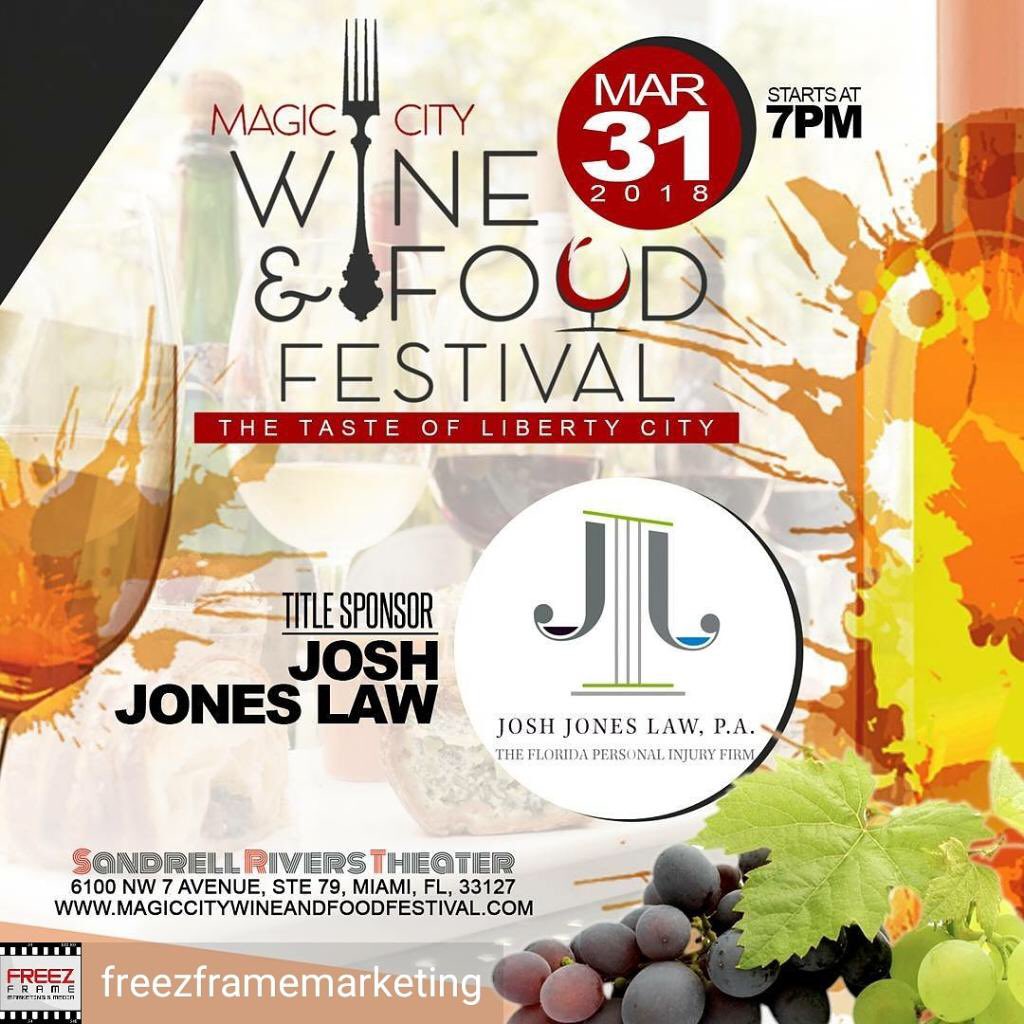 Do you have your tickets yet for #MagicCityWineAndFoodFestival hosted by <a href="/freezframemedia/">FREEZFRAME MKT MEDIA</a> and presented by <a href="/JoshJonesLaw/">Josh Jones Law, P.A</a>? Avail <a href="/eventbrite/">Eventbrite</a>