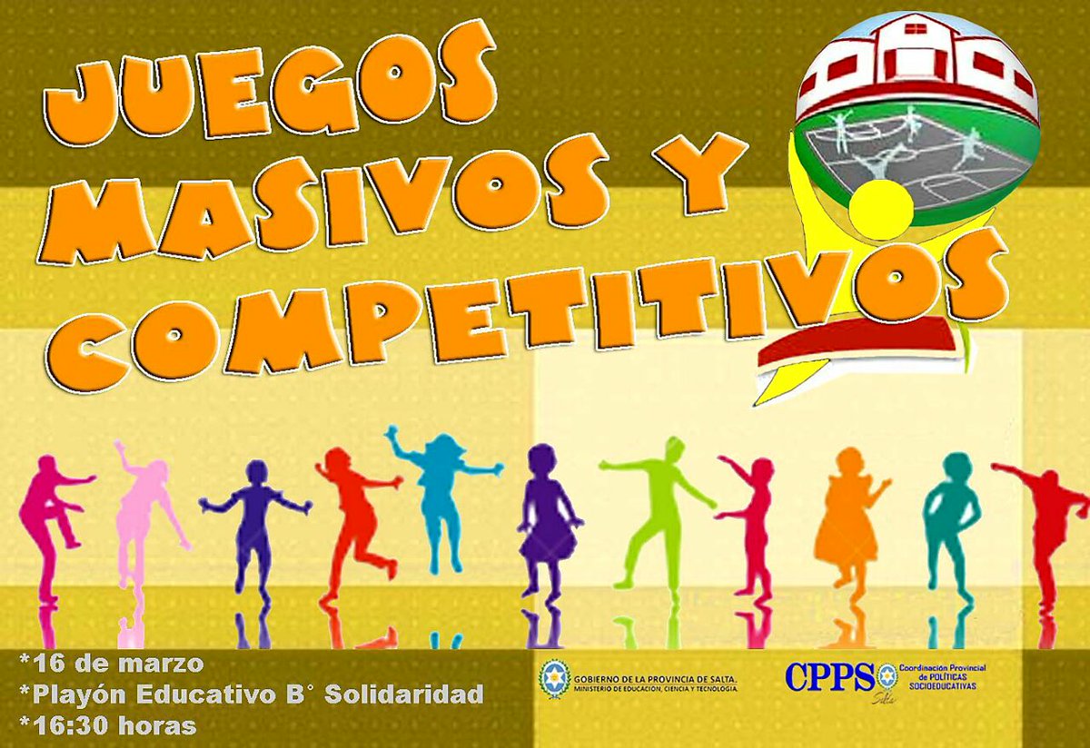 👉Hoy es un gran día👈
Te esperamos en el Playón Educativo de B*Solidaridad con grandes actividades para que pases un dia espectacular!!
No faltes!!
<a href="/aniberruezo/">analia berruezo</a> <a href="/UrtubeyJM/">Juan Manuel Urtubey</a> <a href="/fguillesaavedra/">GUILLERMO SAAVEDRA</a> <a href="/patriciapinasco/">Patricia Pinasco</a> <a href="/GabyMoyata/">Gaby Moyata</a>