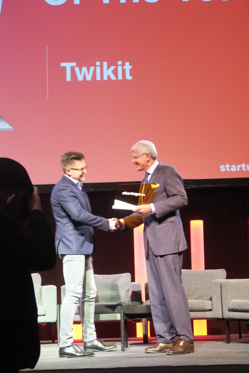 Winner of the #TSD18 Scale-up of the Year award <a href="/youTwikit/">Twikit</a> received 6 months of coworking in New York or San Francisco from <a href="/Pulse_be/">Pulse Foundation</a> and @BelChamUS