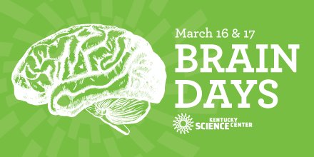 KYScience's tweet photo. #BrainDays starts today! Come learn about brains from 10 a.m. - 2:00 p.m., or come at 5:00 for a $5 date night! Brain Days continues tomorrow from 11:00 a.m. - 4:00 p.m. https://t.co/ugUtQEYDwf
