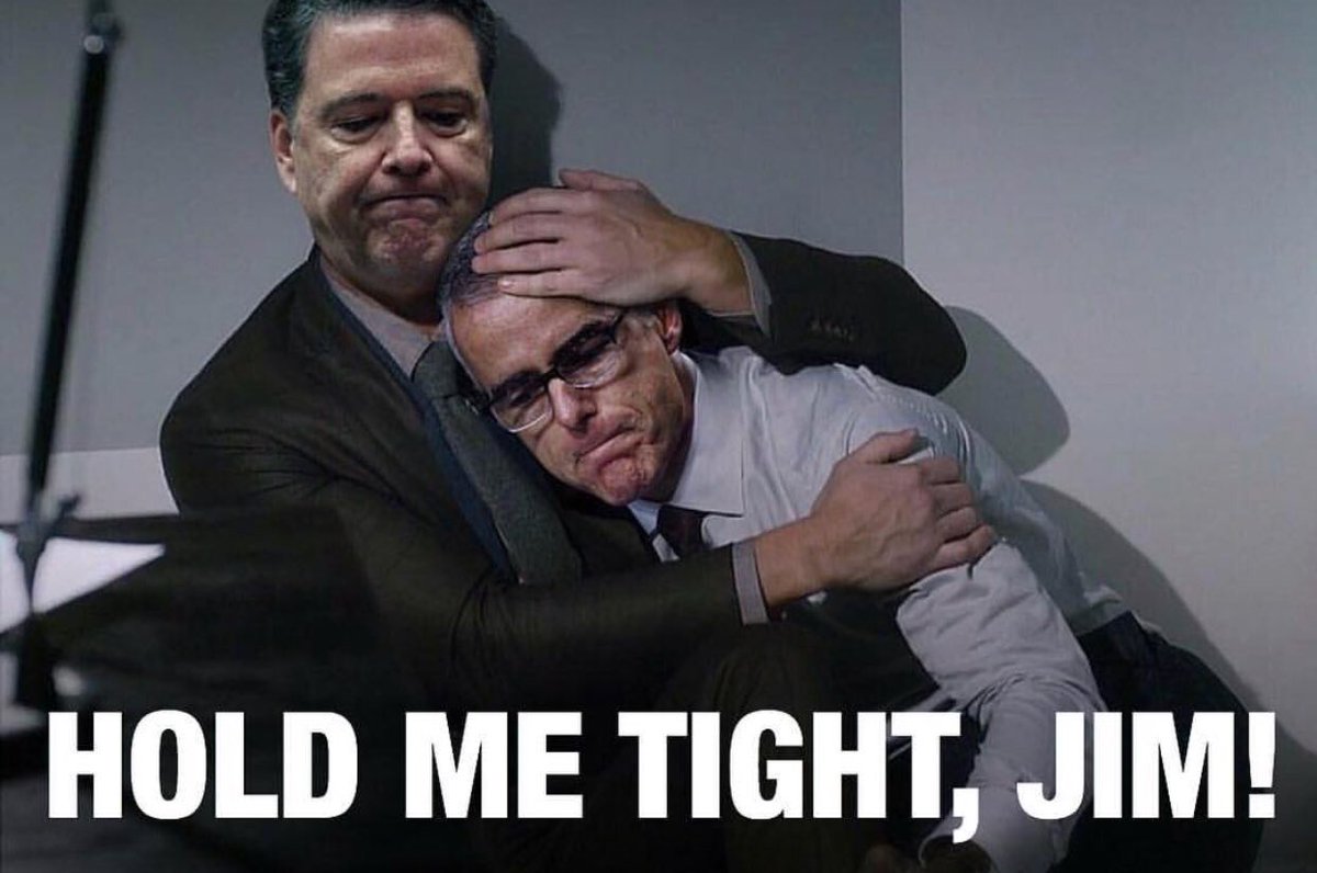 KitschyMs's tweet photo. Hold Me Tight , Jim.  ❤️#FireMcCabe #DirtyCop #ClintonCoverup #Corruption #FireMcCabeNow  #Comey #FireMcCabeFriday #FridayFeeling #JusticeRising #Justice #JusticeNow  #BFFs #BestBuds #Homies #Comey+McCabe #ComeyandMcCabe for life!😜 https://t.co/w9ZXTrjiUr