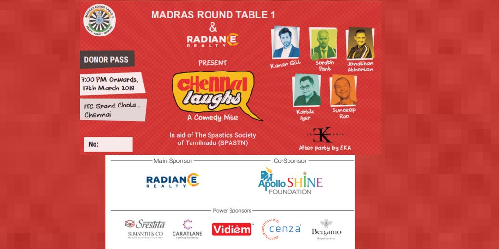 MadrasRT1's tweet photo. @MadrasRT1 and @riteshrai13 would like to extend our sincere gratitude to our Sponsor #apolloshinefoundation. Their generous support will ensure the children at Spastics Society @SPASTN reach their full potential through Education and Training. Special thanks to #Sindoori Reddy https://t.co/0G2nsi7CYS